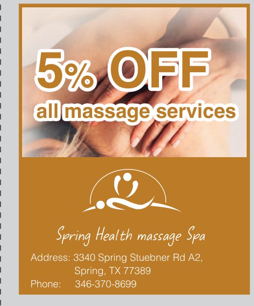 Spring Health Massage Spa coupon