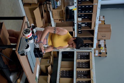 Warehouse shelving
