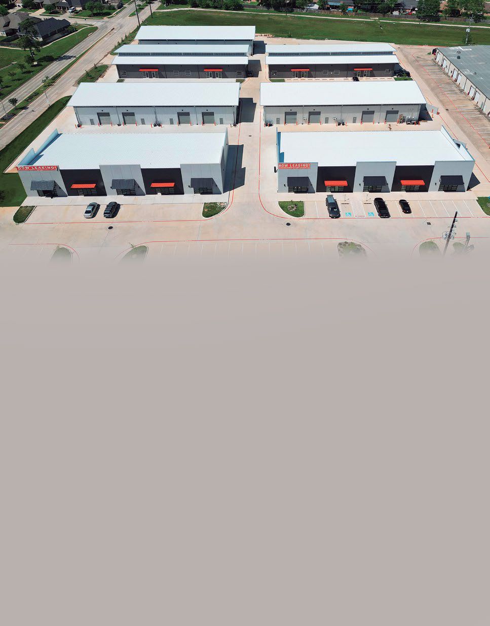 Aerial view of WorkHub Spring business park
